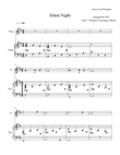 Silent Night ( For Flute And Piano Students )