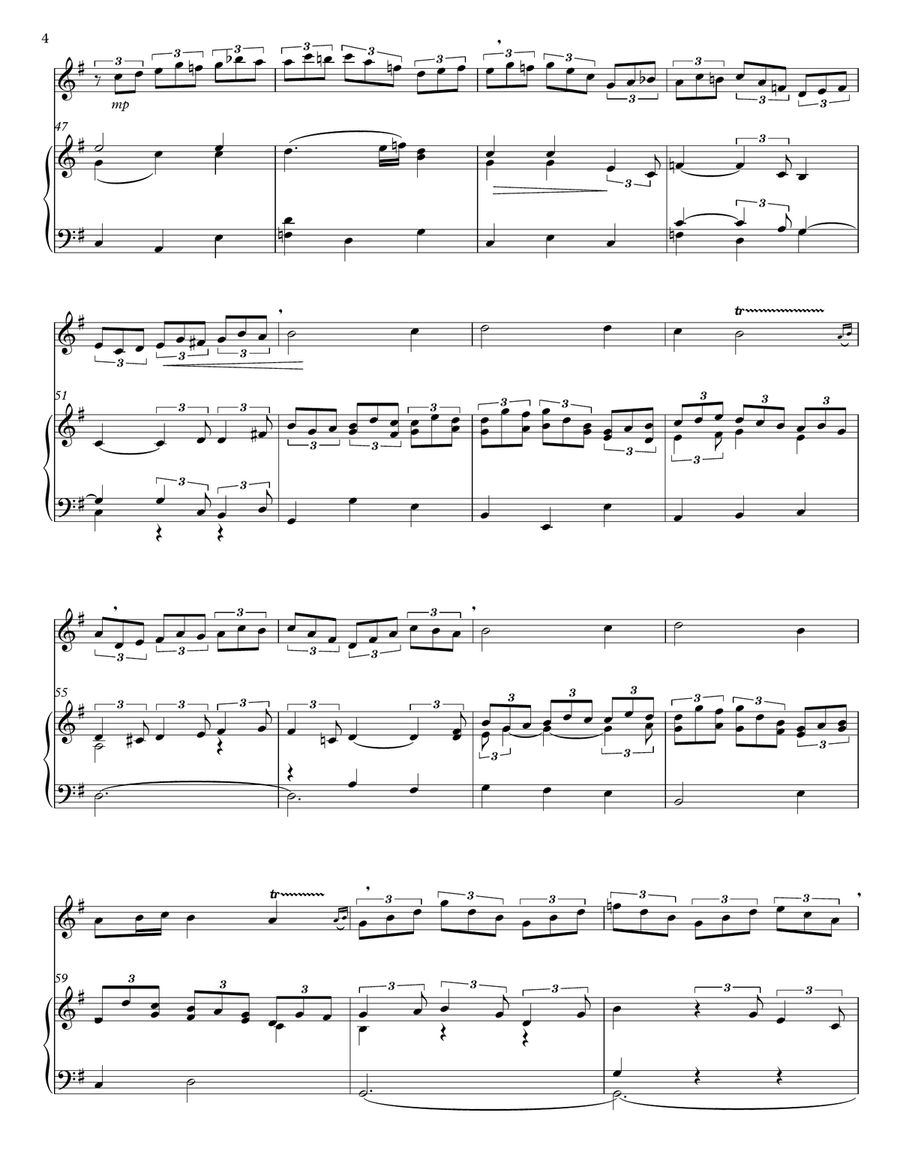 Bach, Jesu, Joy of Man's Desiring - for Oboe and Piano Piano scores gallery preview page 4