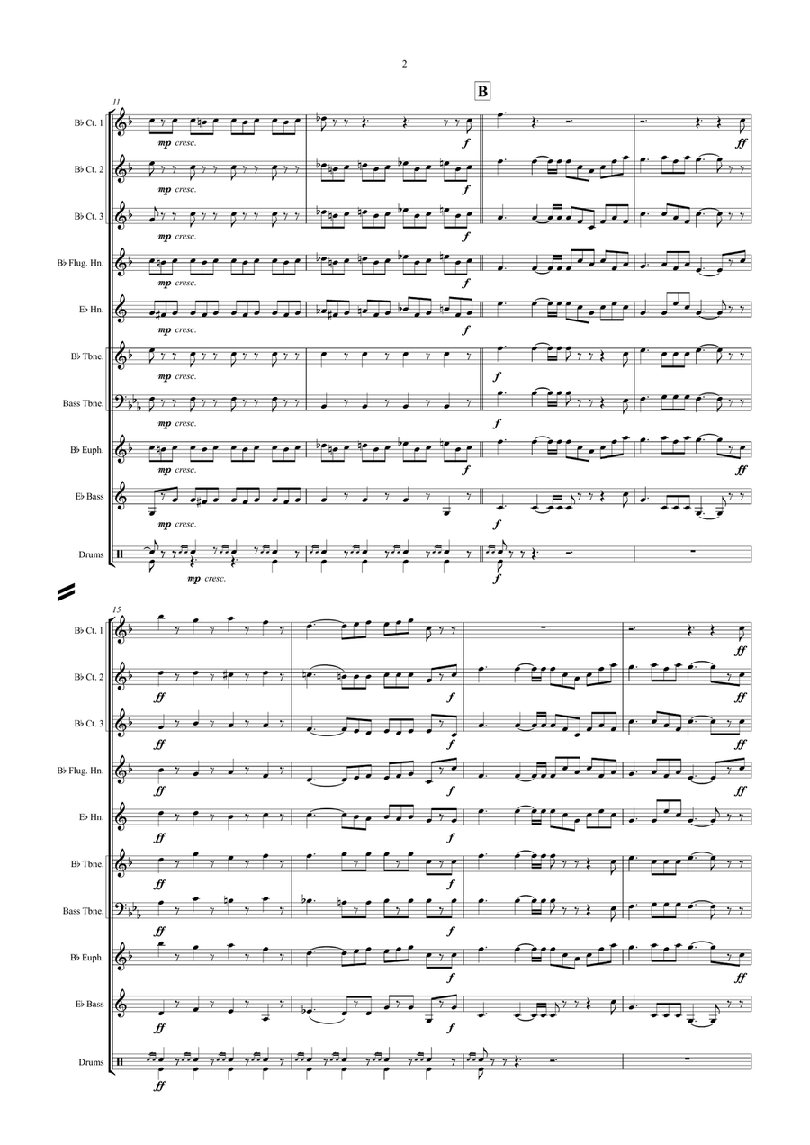 La Reine de Saba - Marche et Cortége Brass Ensemble scores gallery preview page 2