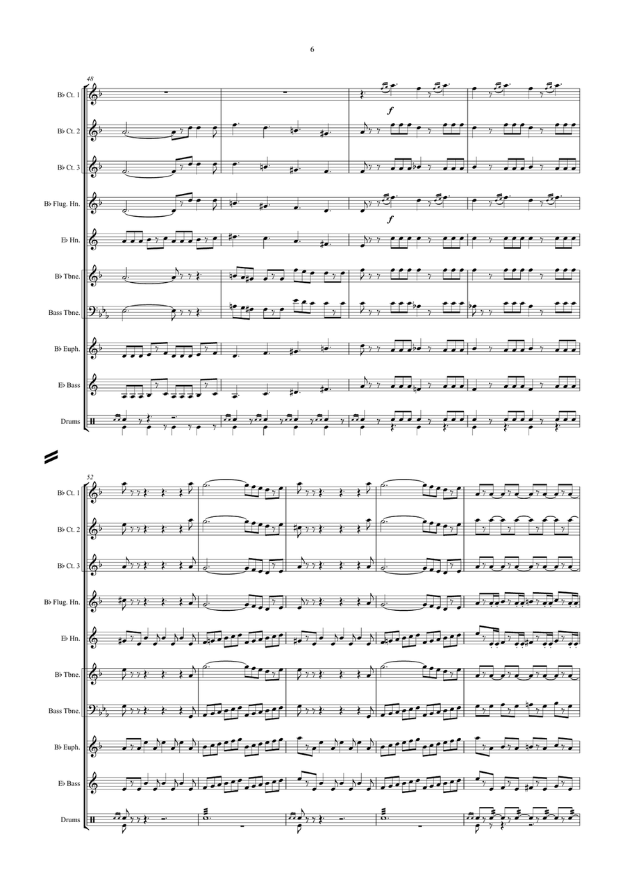 La Reine de Saba - Marche et Cortége Brass Ensemble scores gallery preview page 6