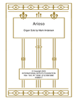 Arioso for organ by Mark Andersen mini preview