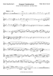 Gospel Celebration arranged for Euphonium Solo & Brass Band