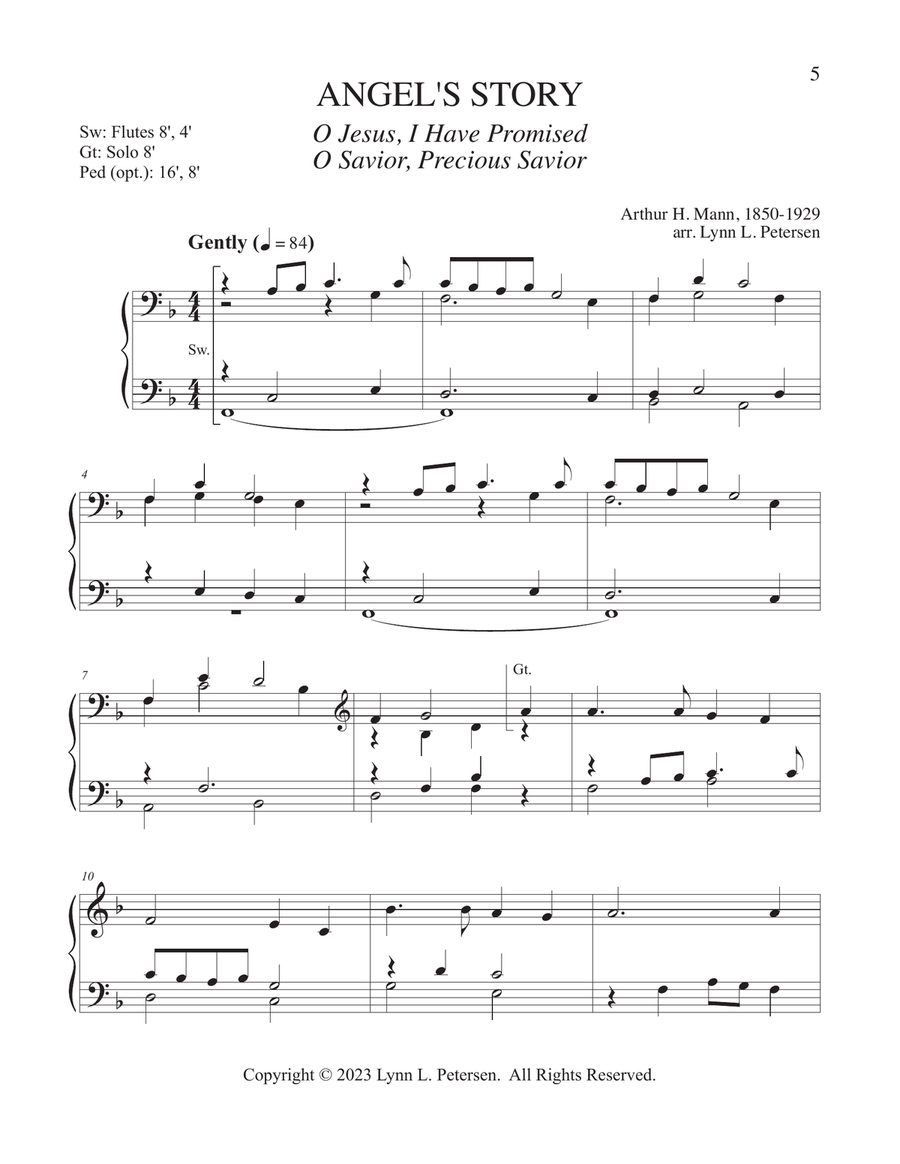 6 Easy Hymn Preludes for Organ - Set 2 Organ Solo scores gallery preview page 5