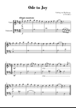 Beethoven - Ode to Joy (for Violin and Cello) - D Major