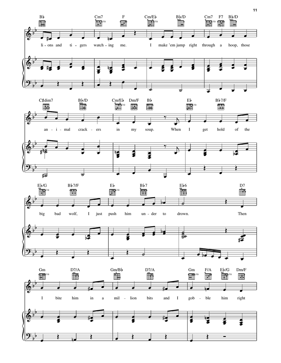 Animal Crackers In My Soup Piano, Vocal, Guitar scores gallery preview page 2