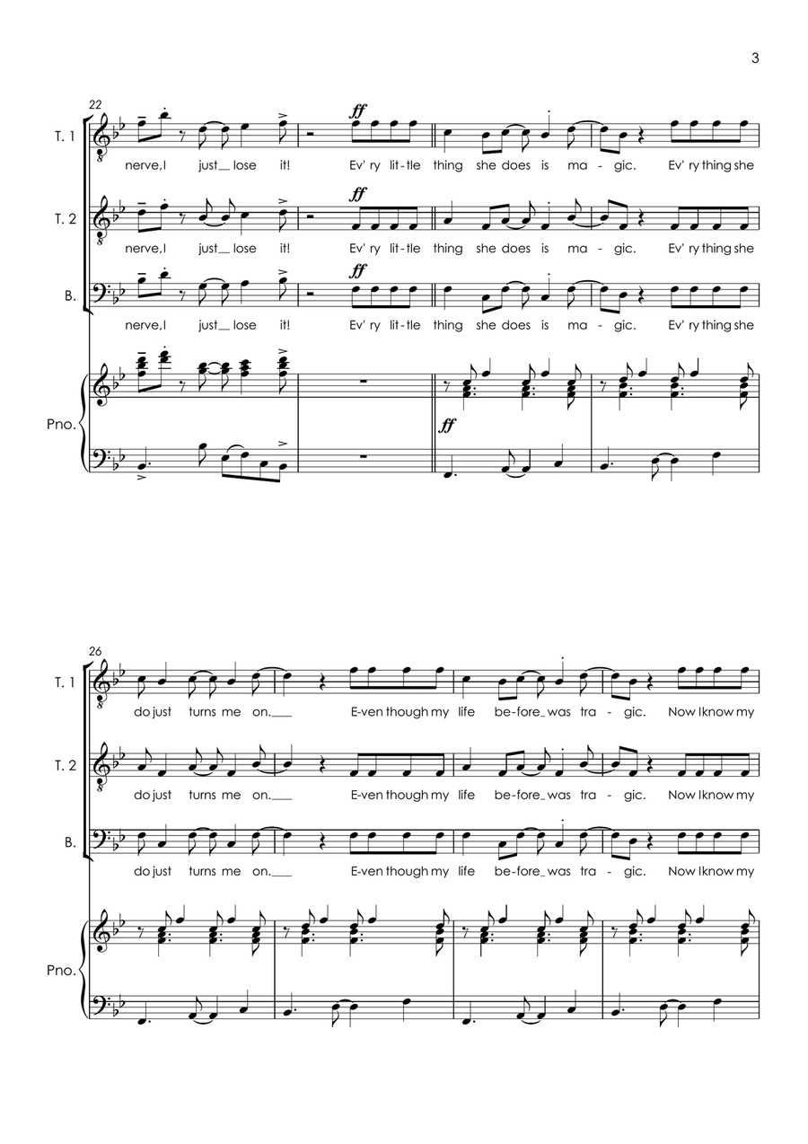 Every Little Thing She Does Is Magic Small Ensemble scores gallery preview page 5