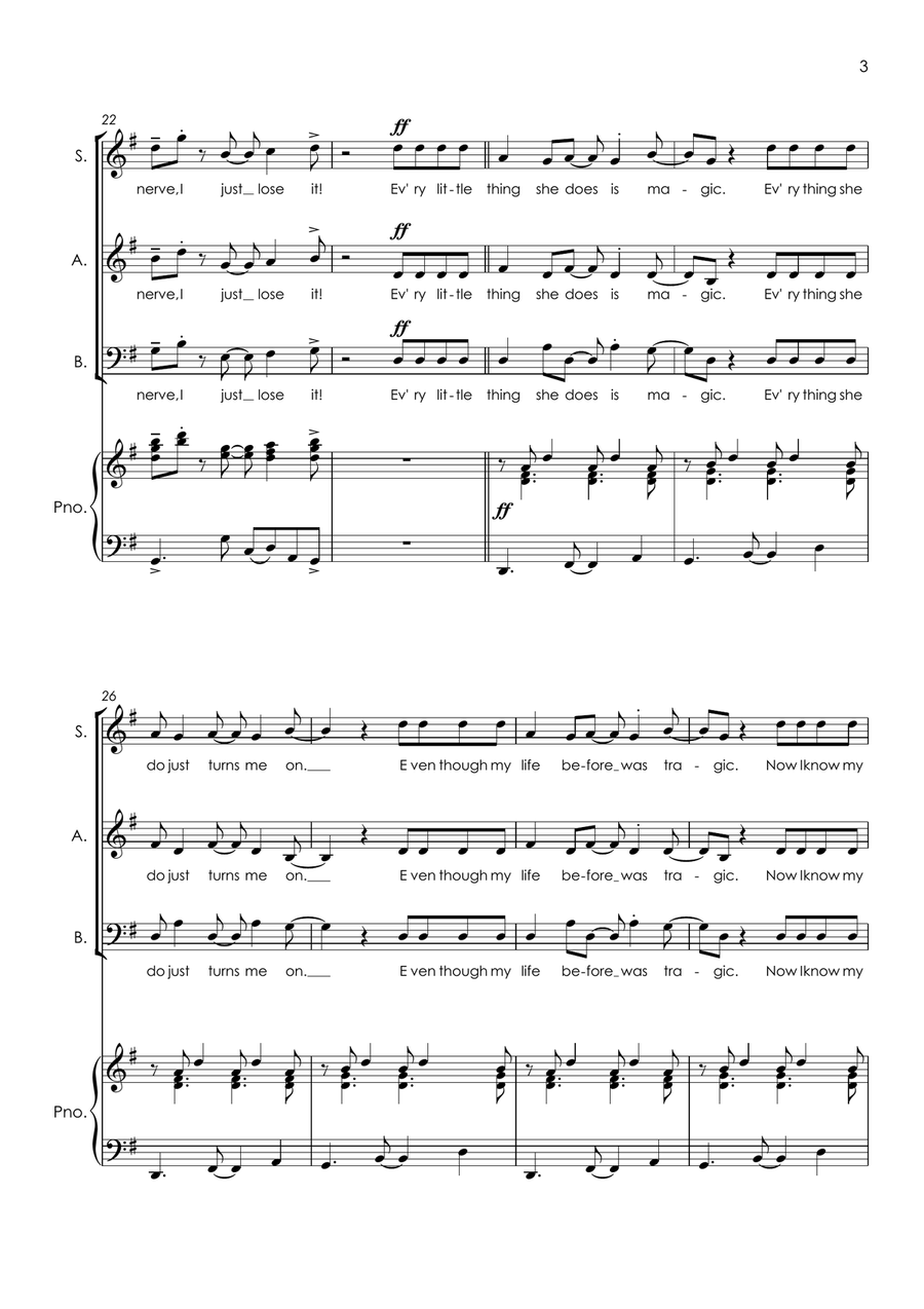 Every Little Thing She Does Is Magic Small Ensemble scores gallery preview page 5