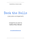 DECK THE HALLS (jazz piano arrangement)