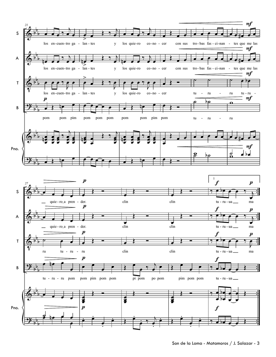 Son De La Loma Son De La Loma 4-Part scores gallery preview page 5