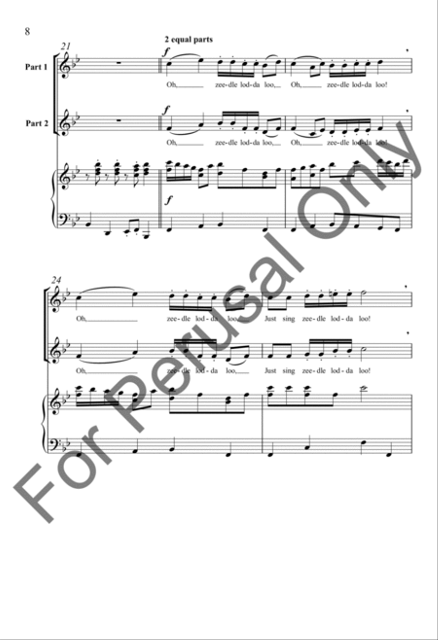 The Zip Zop Song Women's Choir - Sheet Music page 7
