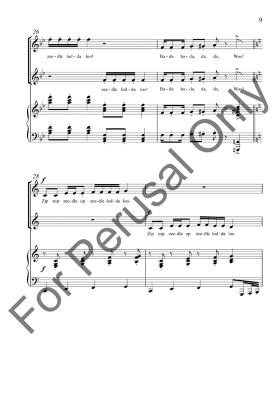 The Zip Zop Song Women's Choir - Sheet Music page 8