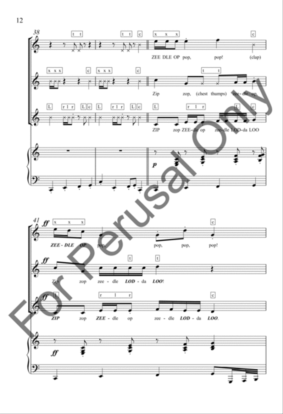The Zip Zop Song Women's Choir - Sheet Music page 11
