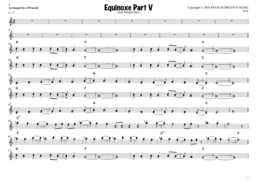 Equinoxe Part 5 Equinoxe Part 5 Piano scores gallery preview page 2