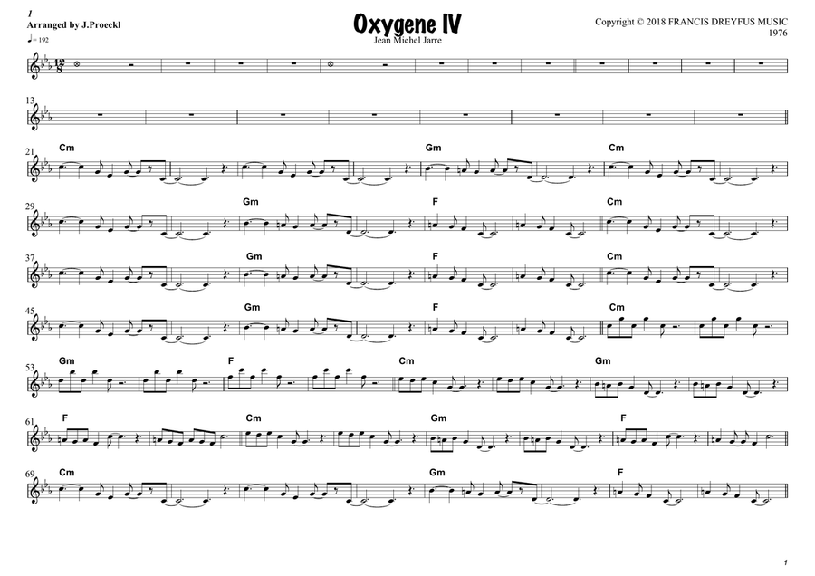 Oxygene Part 4 Oxygene Part 4 Piano scores gallery preview page 2