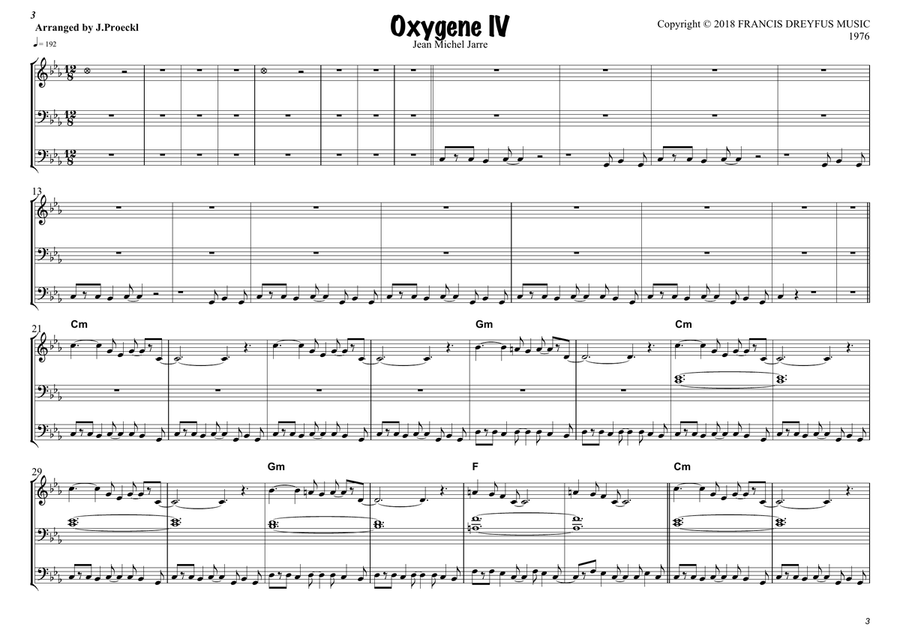 Oxygene Part 4 Oxygene Part 4 Piano scores gallery preview page 4