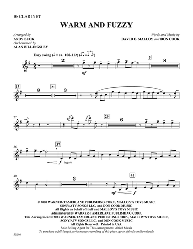 Warm and Fuzzy: 1st B-flat Clarinet