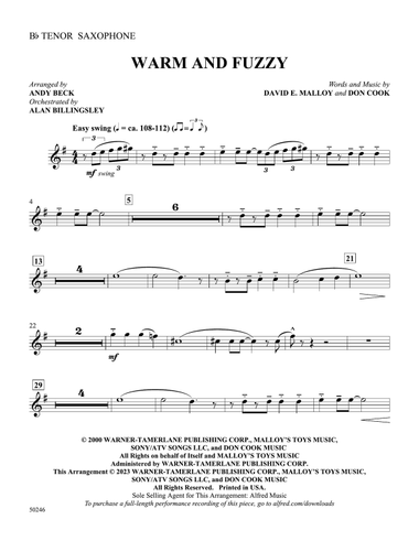 Warm and Fuzzy: B-flat Tenor Saxophone