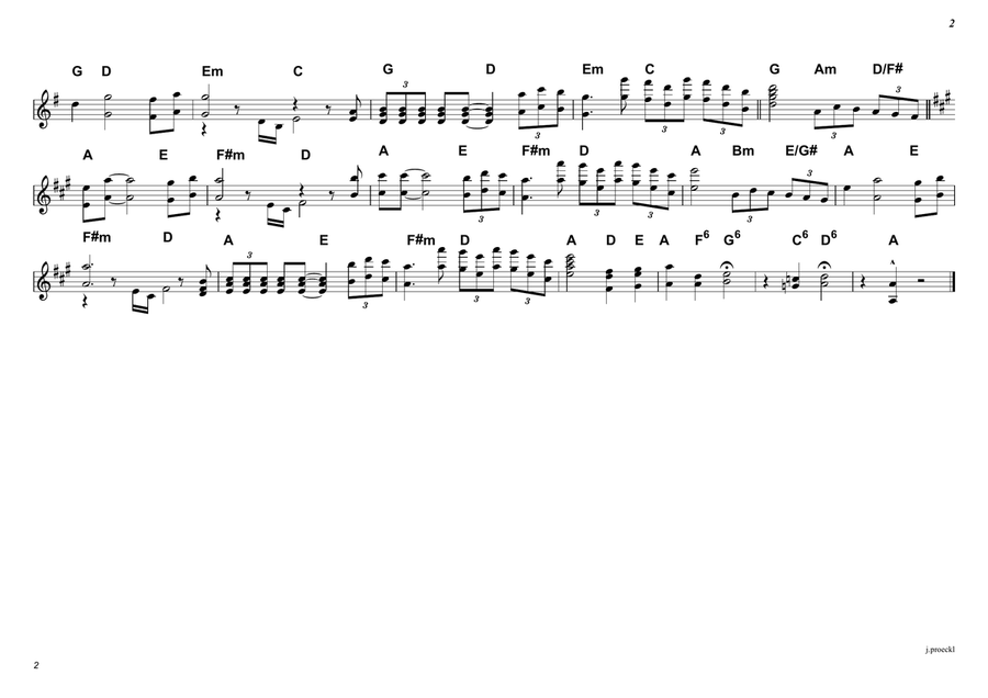 Con Te Partiro (time To Say Goodbye) Piano scores gallery preview page 3