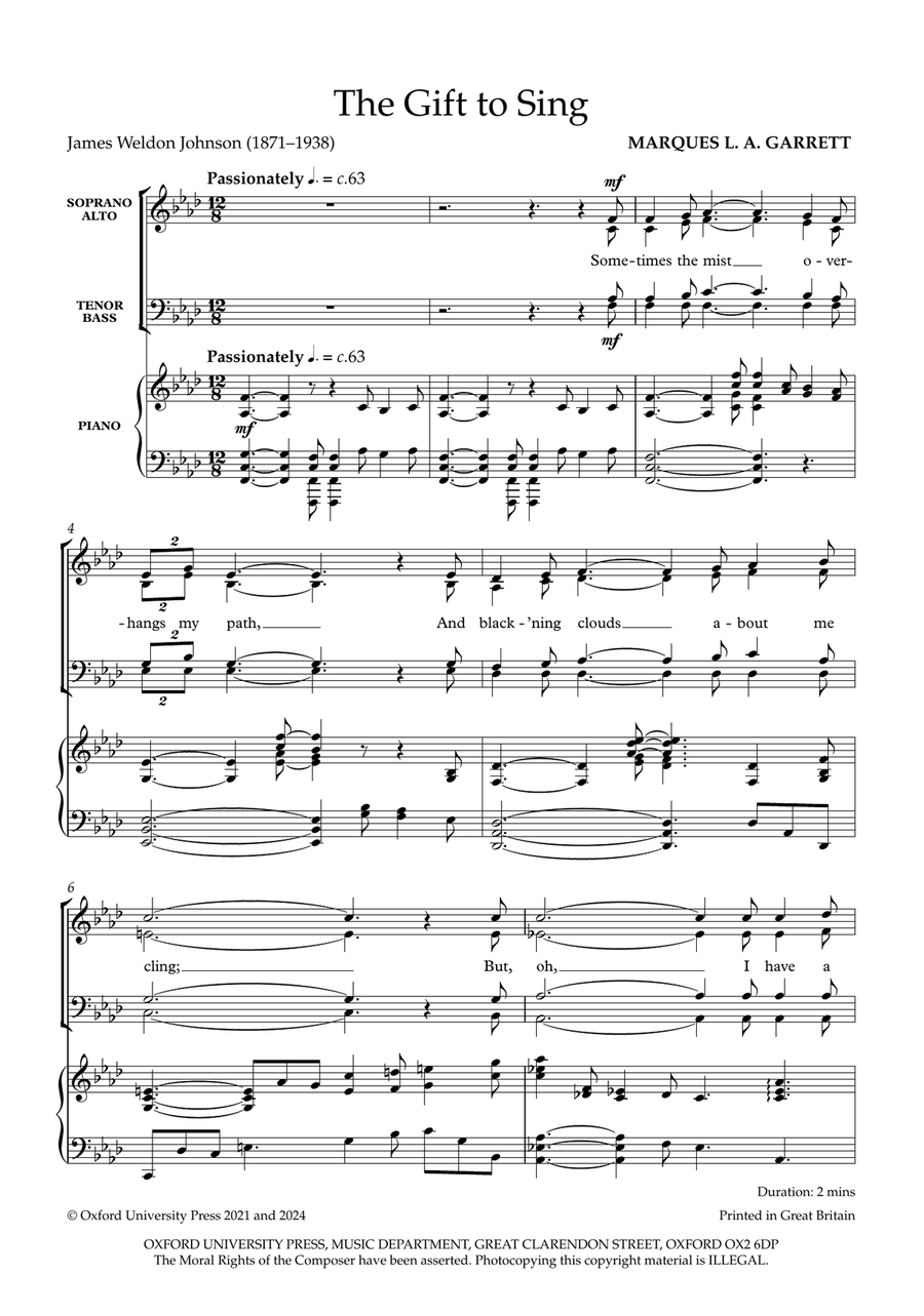 The Gift to Sing The Gift to Sing 4-Part scores gallery preview page 2