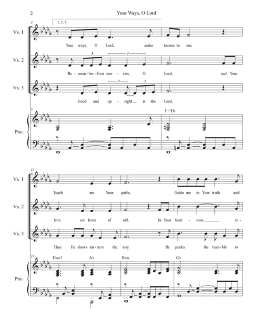 Psalms for Ash Wednesday through Lent (Vocal solo) (Year B) Voice Solo scores gallery preview page 5