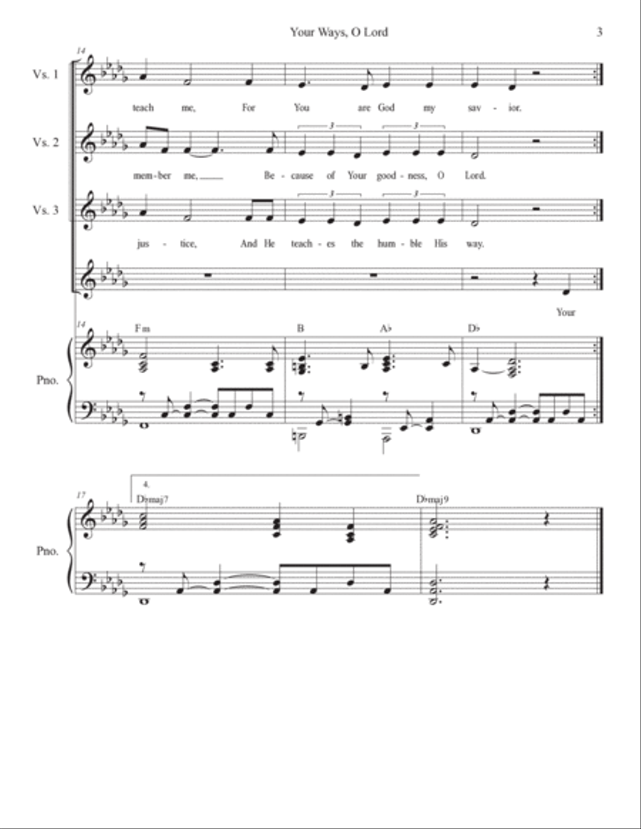 Psalms for Ash Wednesday through Lent (Vocal solo) (Year B) Voice Solo scores gallery preview page 6