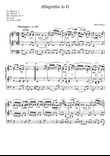 Allegretto in G