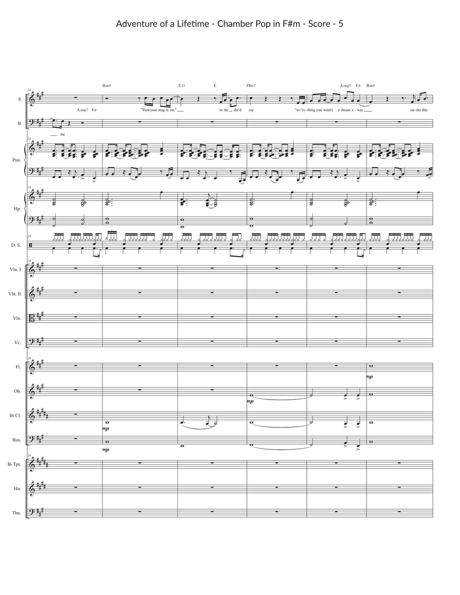 Adventure Of A Lifetime Large Ensemble scores gallery preview page 5