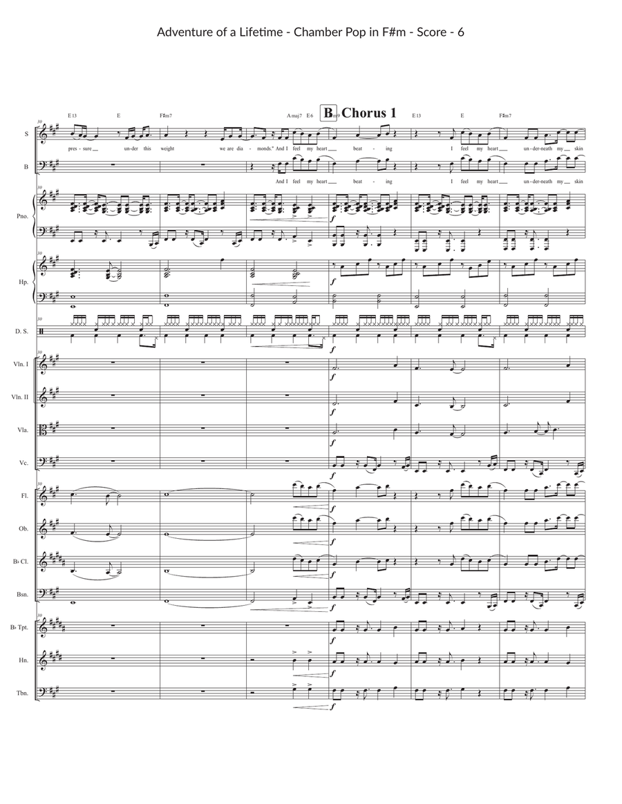 Adventure Of A Lifetime Large Ensemble scores gallery preview page 6