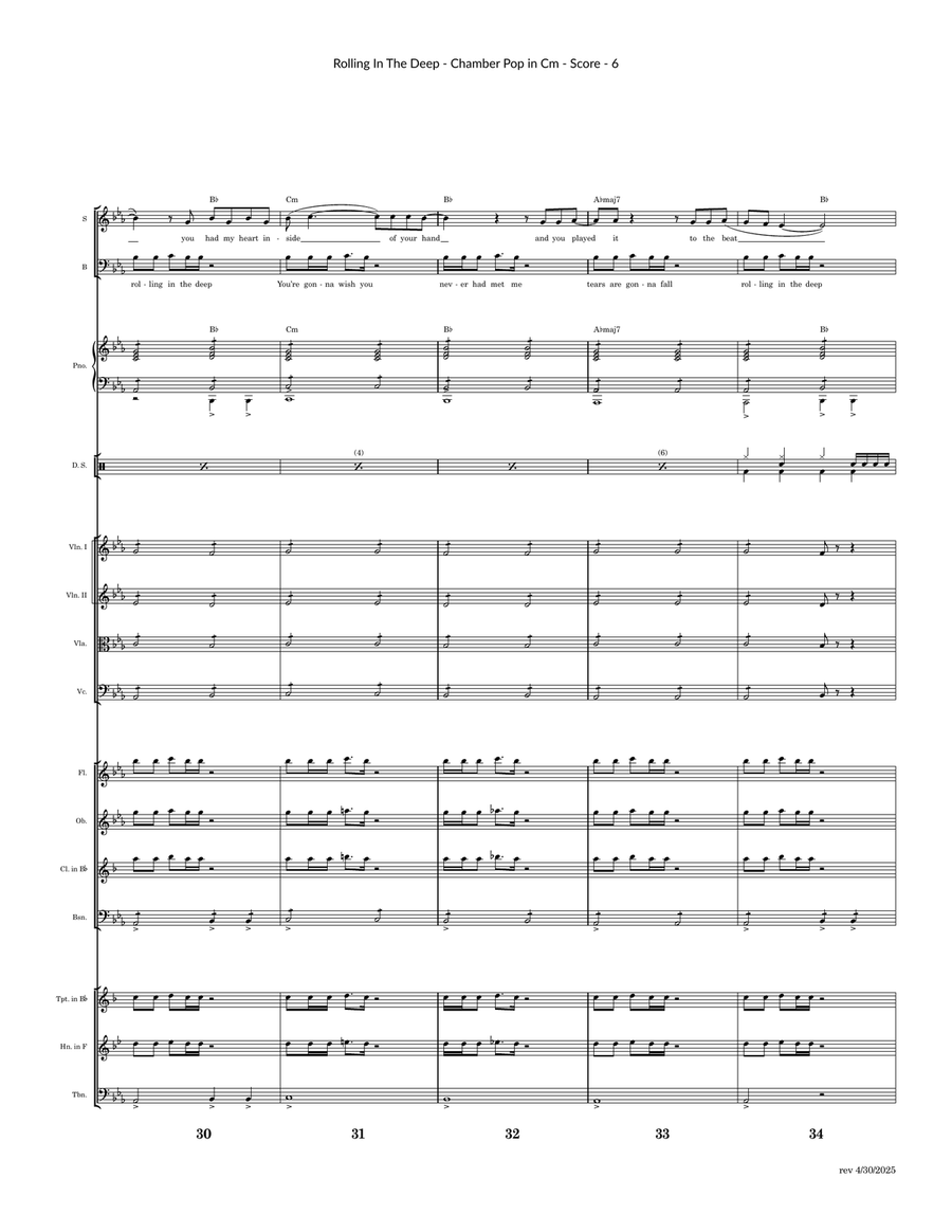 Rolling In The Deep Large Ensemble scores gallery preview page 6