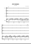 Schubert Ave Maria • SATB choir sheet music with piano accompaniment
