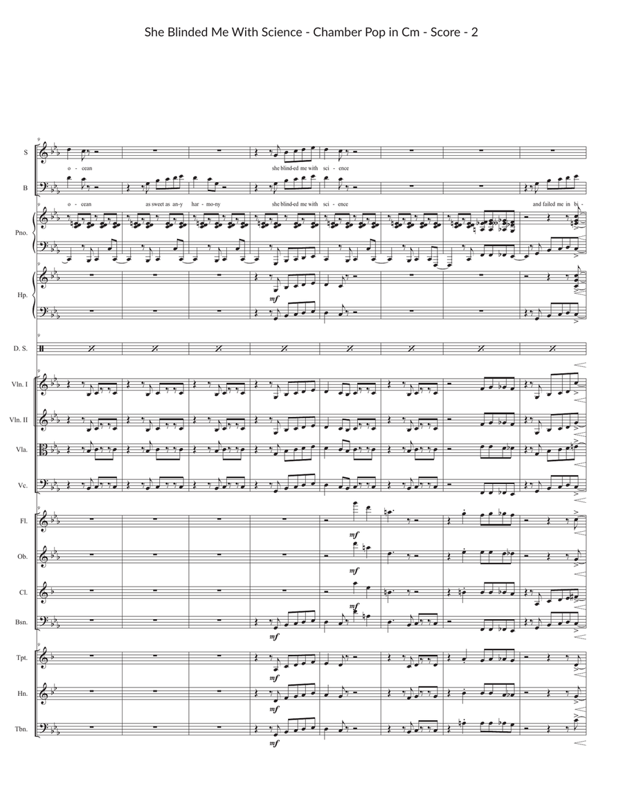She Blinded Me With Science Large Ensemble scores gallery preview page 2