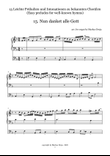 Easy organ preludes - leichte Orgelpräludien | Nun danket alle Gott - Now thank we all our god