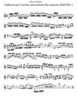 Cadenzas for Haydn's violin concerto in C major HobVIIa 1