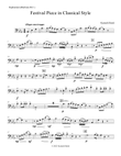 Festival Piece in Classical Style for Euphonium