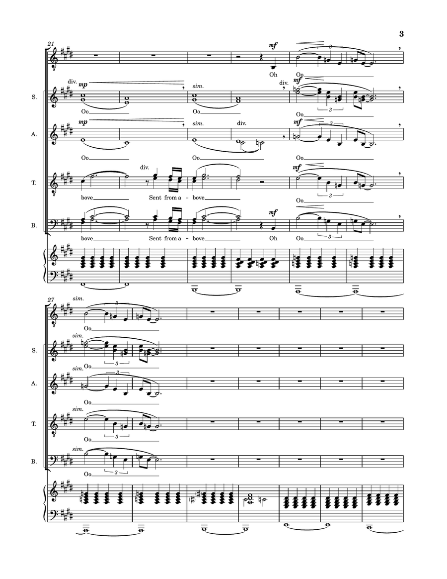 Sent From Above Sent From Above Divisi scores gallery preview page 3