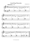 Good King Wenceslas (Easy Piano)