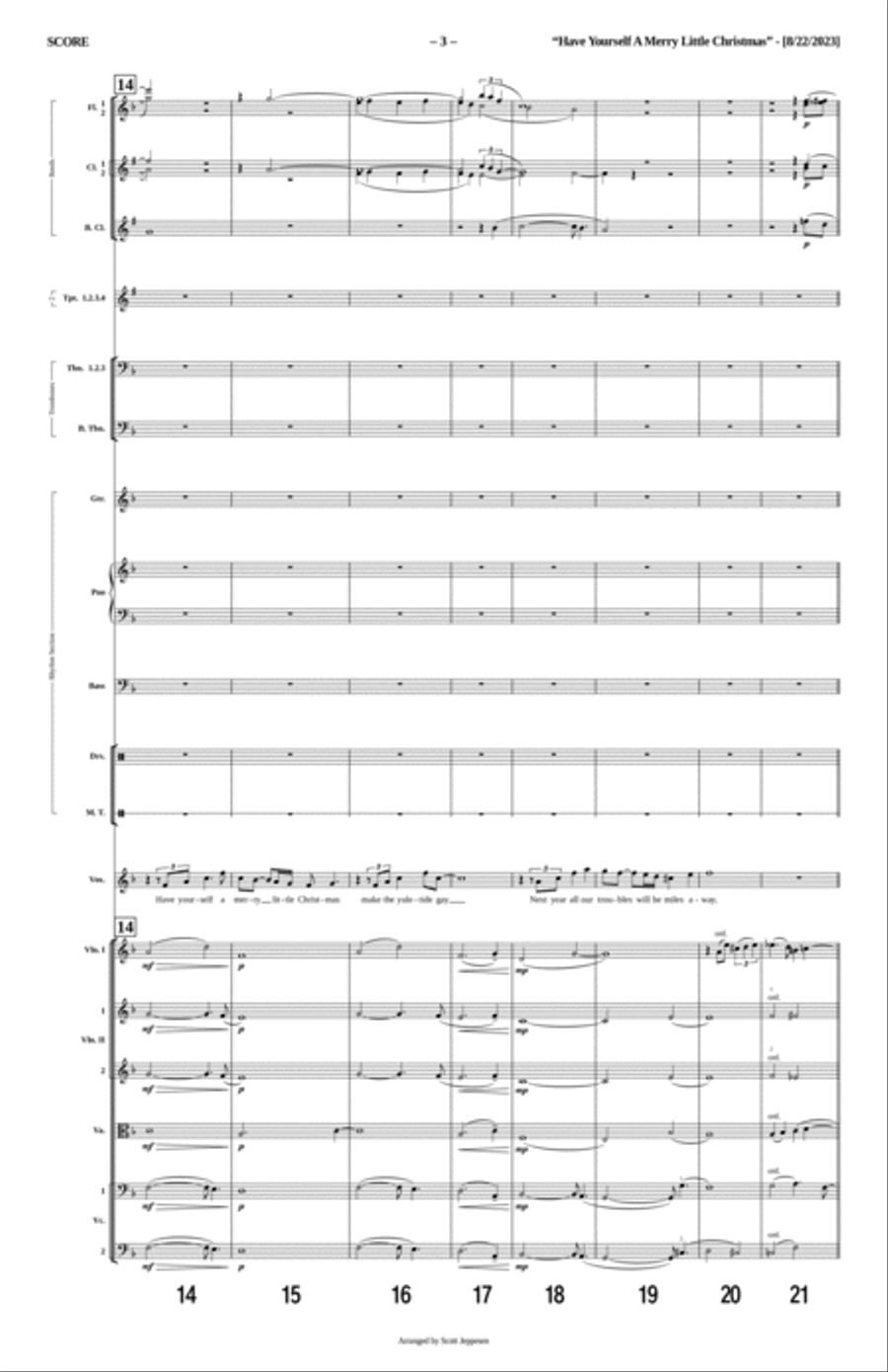 Have Yourself A Merry Little Christmas Tenor Saxophone scores gallery preview page 3