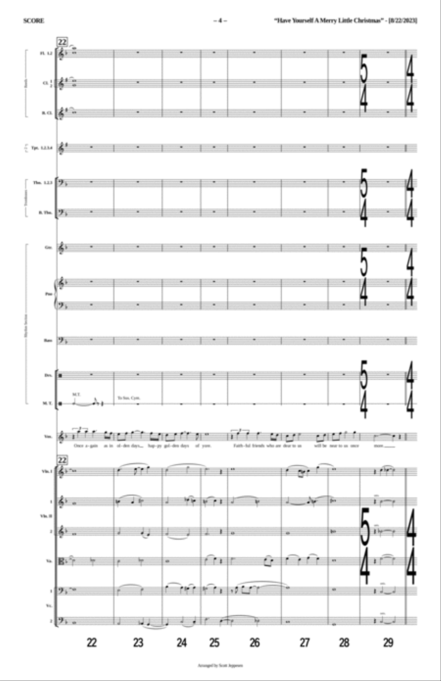 Have Yourself A Merry Little Christmas Tenor Saxophone scores gallery preview page 4