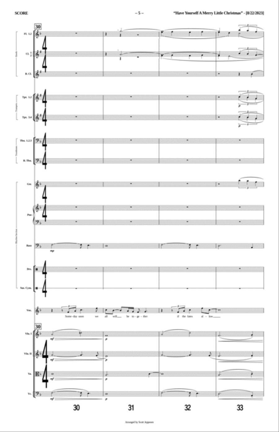 Have Yourself A Merry Little Christmas Tenor Saxophone scores gallery preview page 5