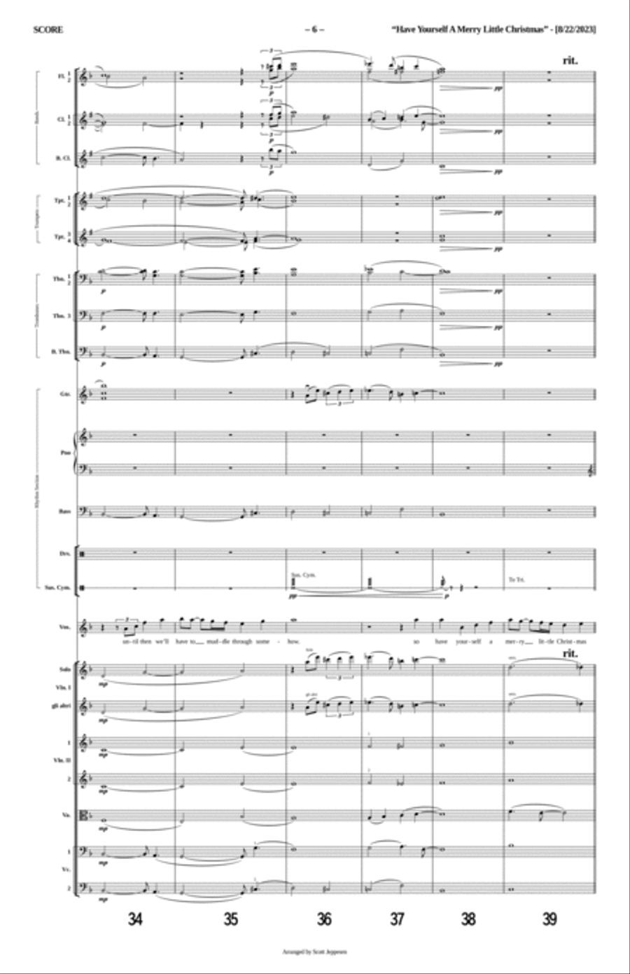 Have Yourself A Merry Little Christmas Tenor Saxophone scores gallery preview page 6