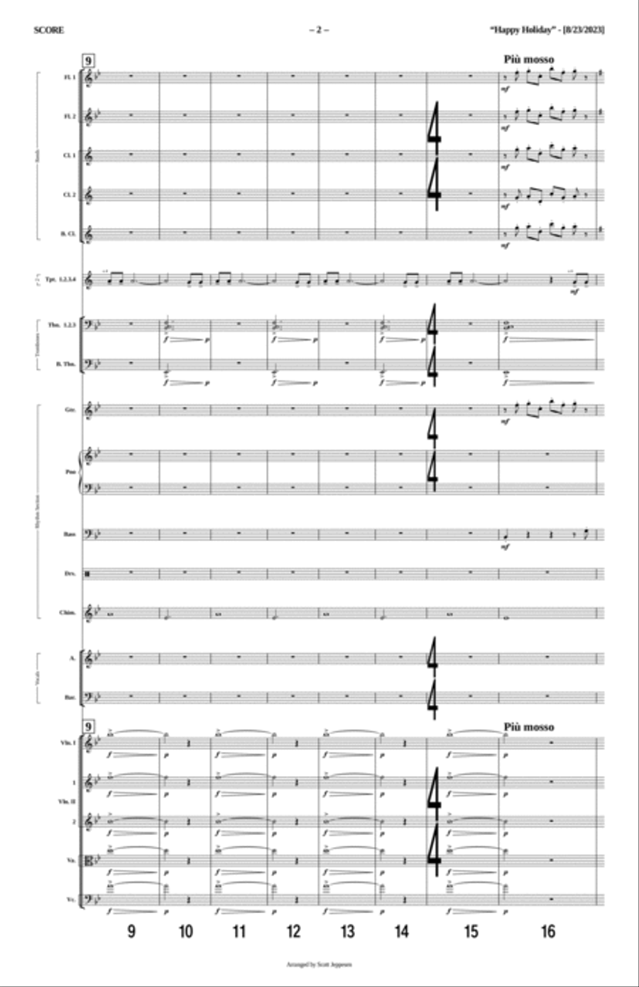 Happy Holiday Tenor Saxophone scores gallery preview page 2