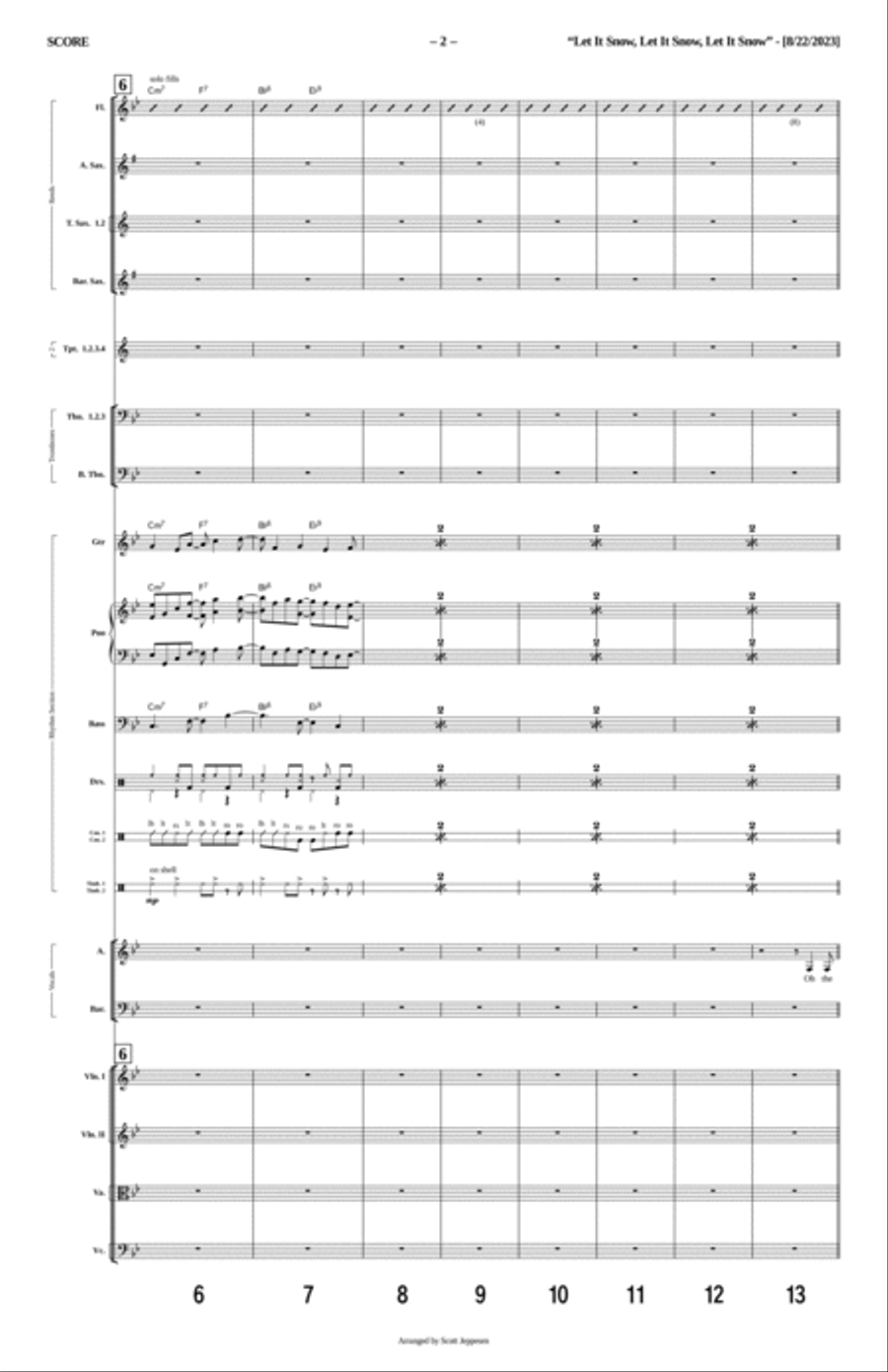 Let It Snow! Let It Snow! Let It Snow! Flute scores gallery preview page 2