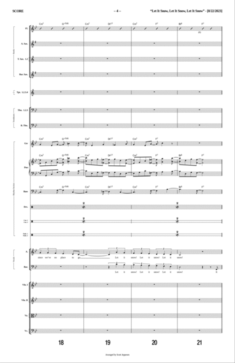 Let It Snow! Let It Snow! Let It Snow! Flute scores gallery preview page 4