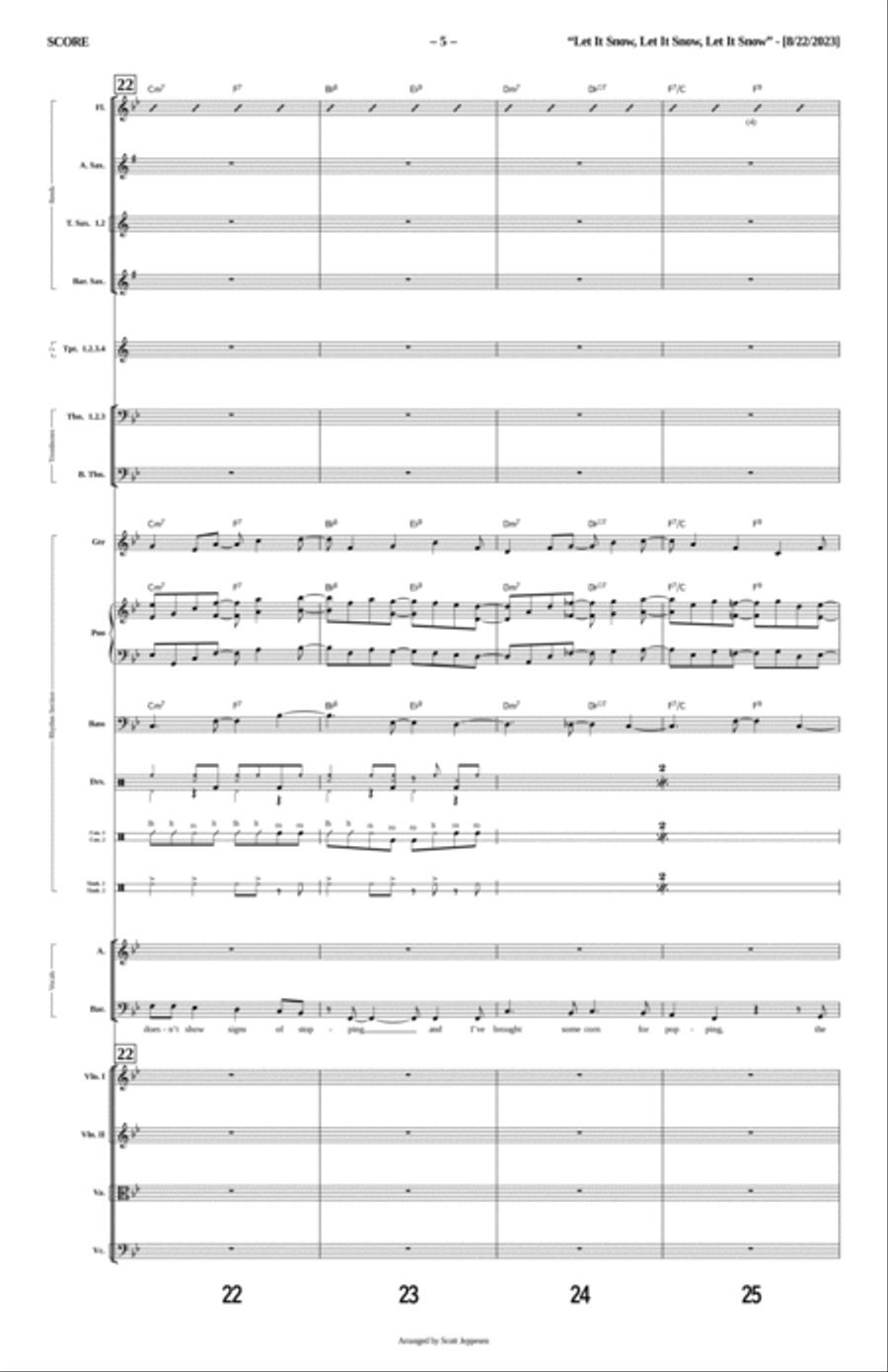 Let It Snow! Let It Snow! Let It Snow! Flute scores gallery preview page 5