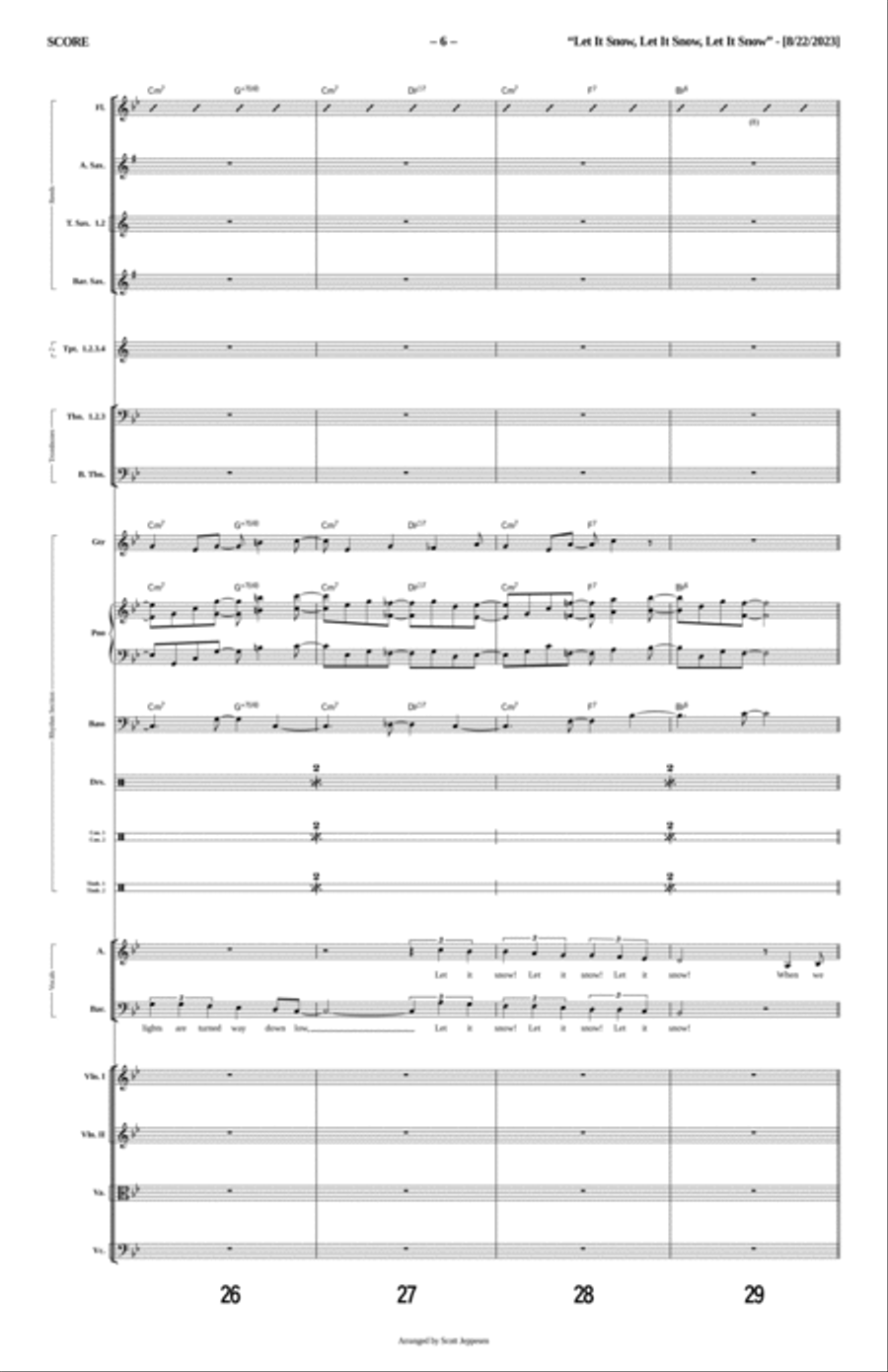 Let It Snow! Let It Snow! Let It Snow! Flute scores gallery preview page 6