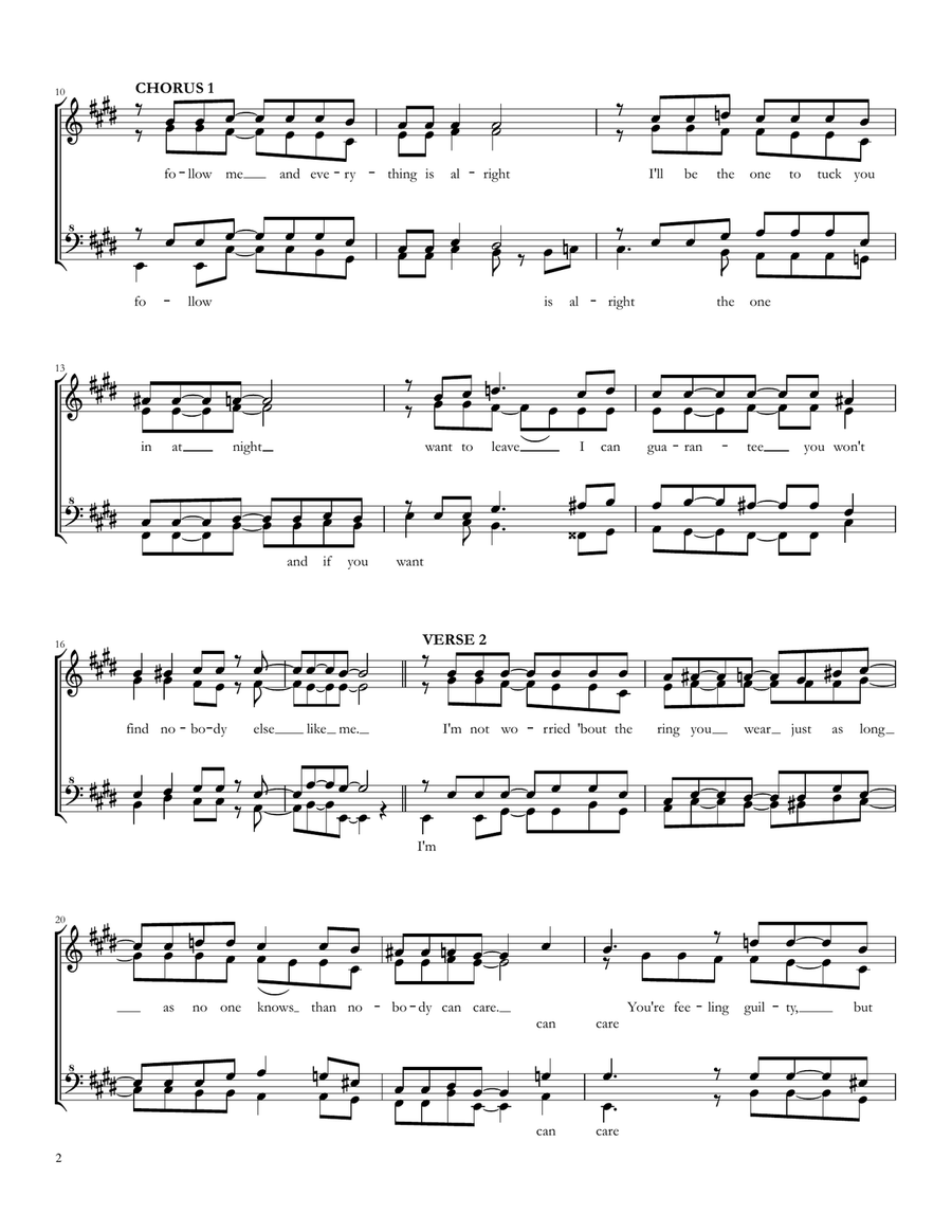 Follow Me Follow Me SSAA scores gallery preview page 2