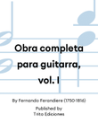 Obra completa para guitarra, vol. I