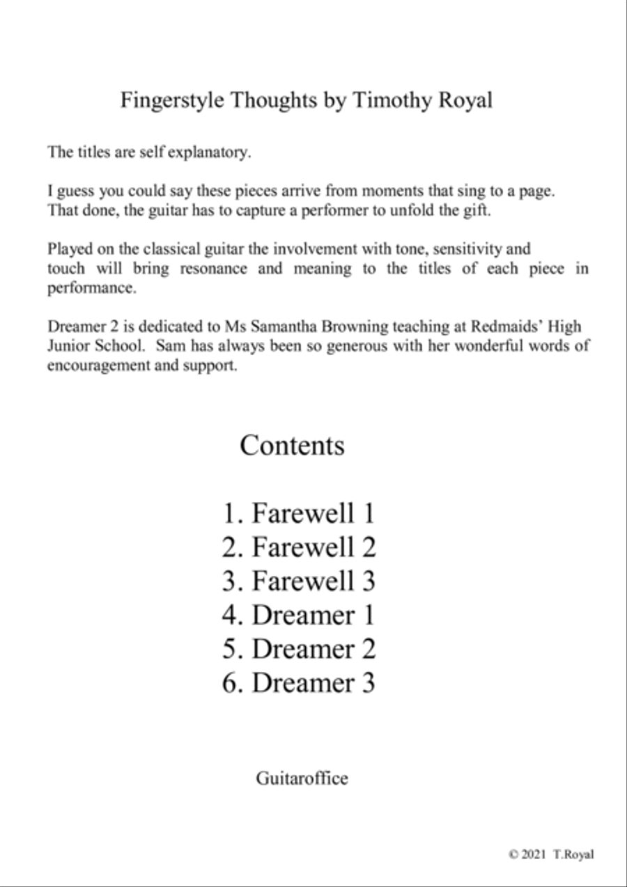 Fingerstyle Thoughts Acoustic Guitar scores gallery preview page 2