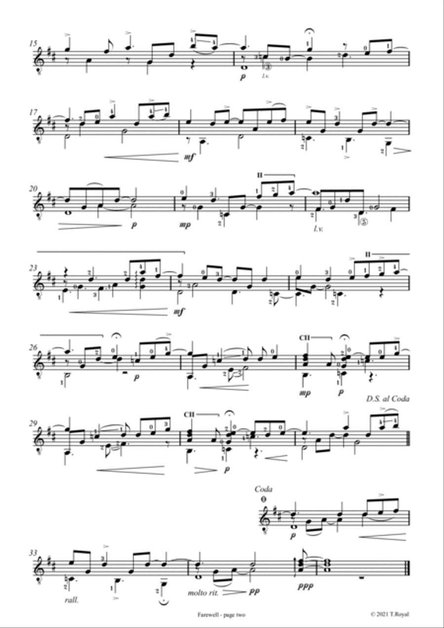 Fingerstyle Thoughts Acoustic Guitar scores gallery preview page 4