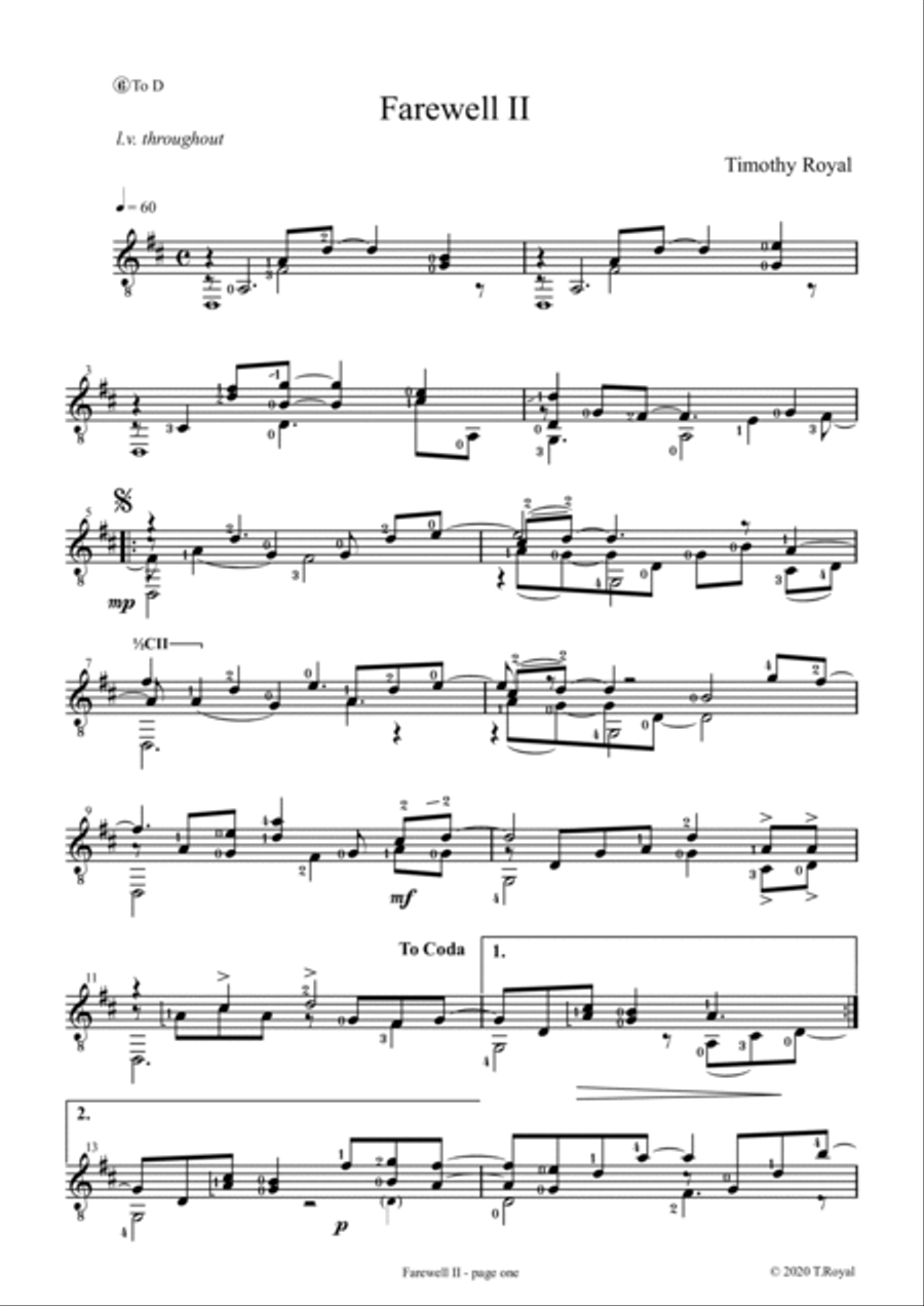 Fingerstyle Thoughts Acoustic Guitar scores gallery preview page 5